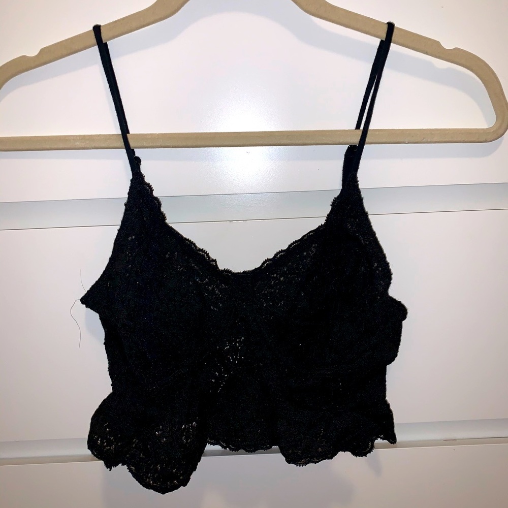 black bralette / crop top